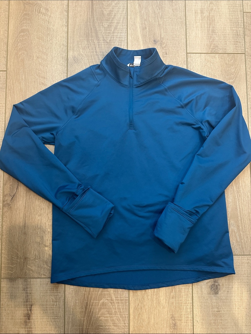 Athleta Teal Quarter-Zip Pull Over